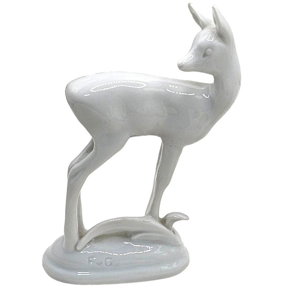 Rosenthal Minature White Porcelain Deer Figurine‎